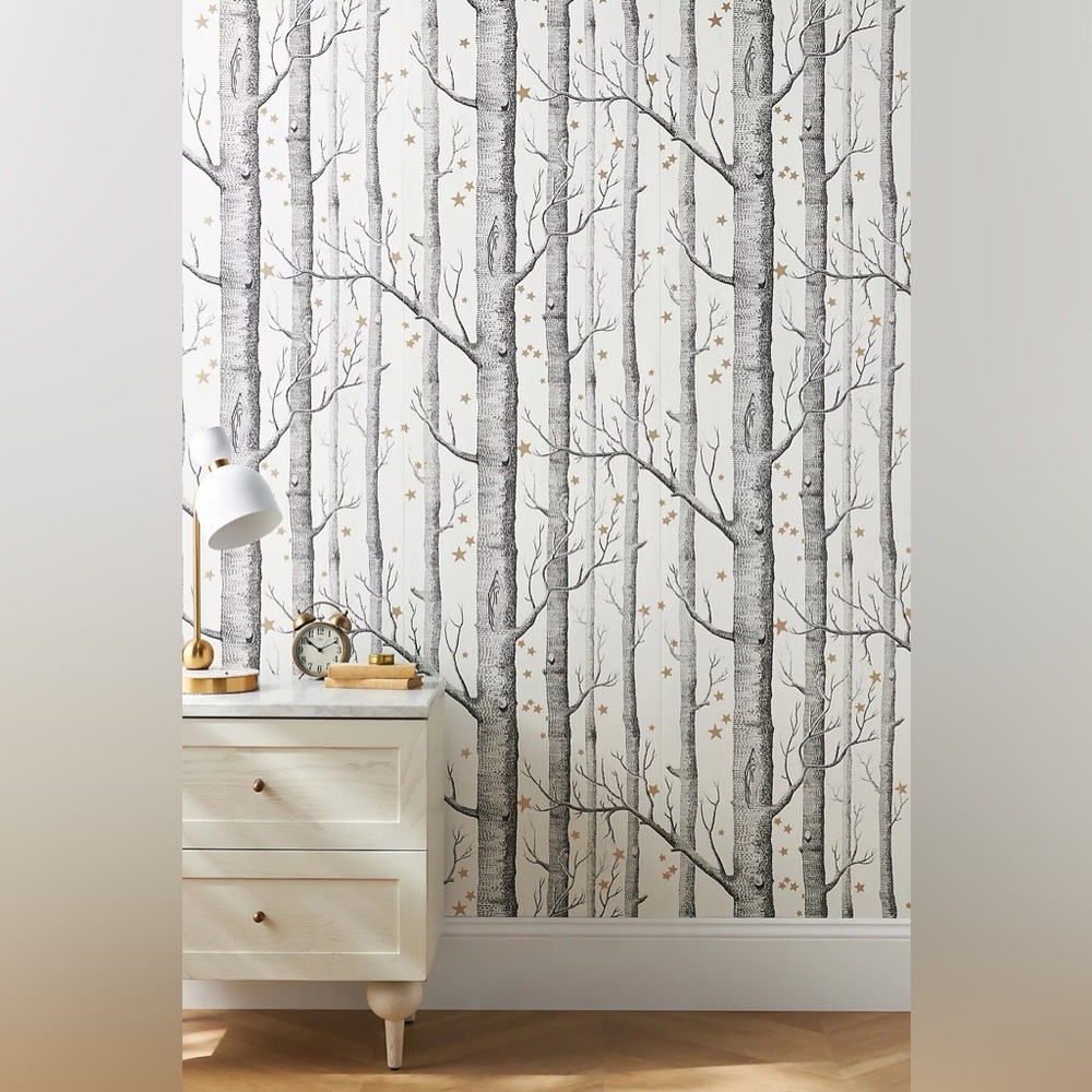 New Anthropologie Home Decor Woods & Stars Cole & Sons Wallpaper Wall Paper